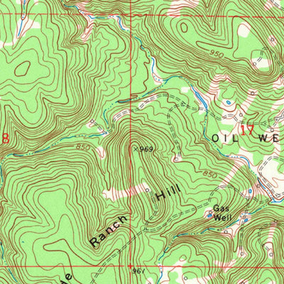 United States Geological Survey Spanish Peak, OK (1971, 24000-Scale) digital map