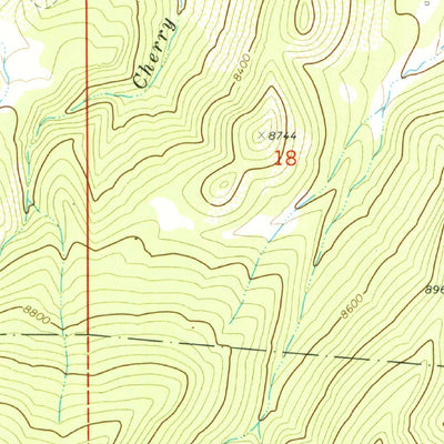 United States Geological Survey Spanish Peaks, CO (1971, 24000-Scale) digital map