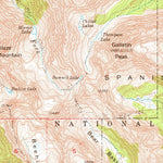United States Geological Survey Spanish Peaks, MT (1950, 62500-Scale) digital map
