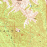 United States Geological Survey Spanish Peaks, MT (1950, 62500-Scale) digital map