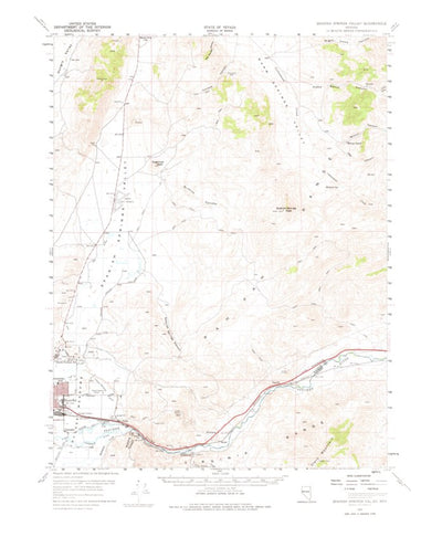 United States Geological Survey Spanish Springs Valley, NV (1957, 62500-Scale) digital map
