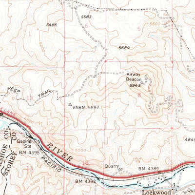 United States Geological Survey Spanish Springs Valley, NV (1957, 62500-Scale) digital map