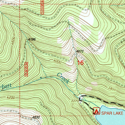 United States Geological Survey Spar Lake, MT (1997, 24000-Scale) digital map