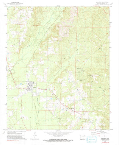 United States Geological Survey Sparkman, AR (1971, 24000-Scale) digital map