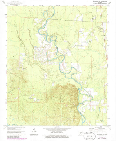 United States Geological Survey Sparkman NW, AR (1971, 24000-Scale) digital map