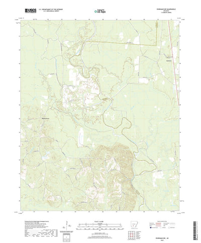 United States Geological Survey Sparkman NW, AR (2020, 24000-Scale) digital map