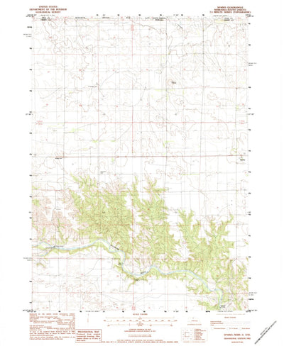 United States Geological Survey Sparks, NE-SD (1983, 24000-Scale) digital map