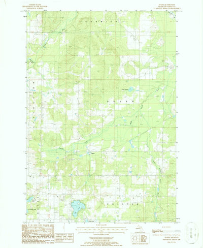 United States Geological Survey Sparr, MI (1986, 24000-Scale) digital map