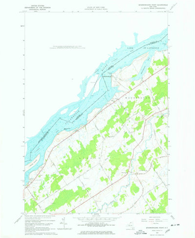 United States Geological Survey Sparrowhawk Point, NY (1963, 24000-Scale) digital map