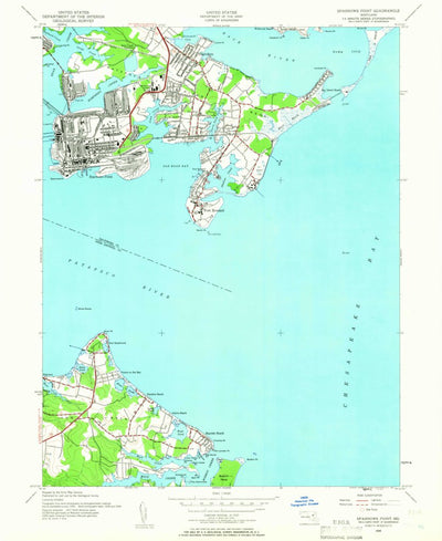 United States Geological Survey Sparrows Point, MD (1944, 24000-Scale) digital map