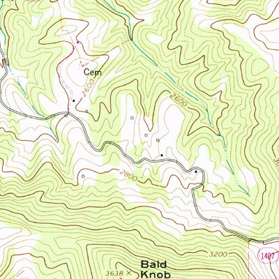 United States Geological Survey Sparta East, NC-VA (1966, 24000-Scale) digital map