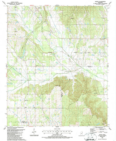 United States Geological Survey Sparta, MS (1987, 24000-Scale) digital map