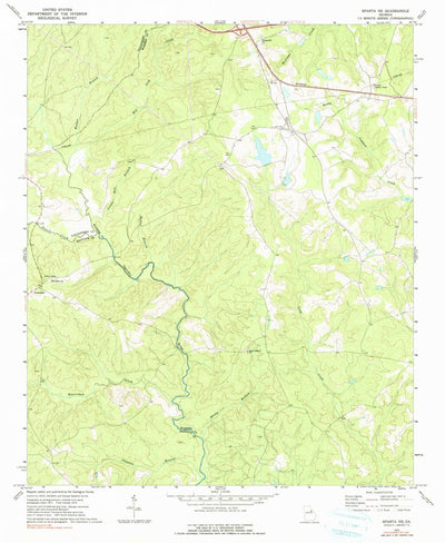 United States Geological Survey Sparta NE, GA (1972, 24000-Scale) digital map
