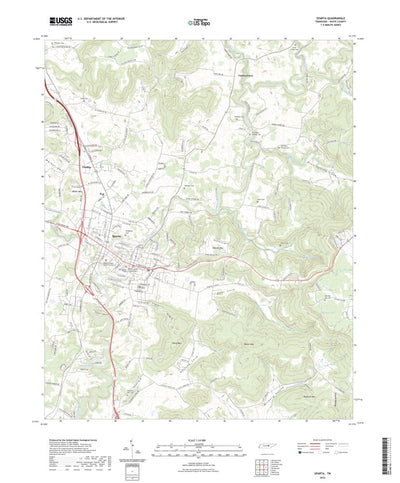 United States Geological Survey Sparta, TN (2022, 24000-Scale) digital map