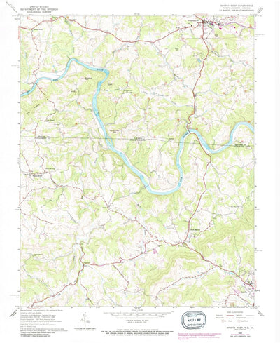 United States Geological Survey Sparta West, NC-VA (1966, 24000-Scale) digital map