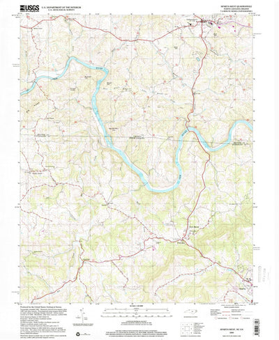 United States Geological Survey Sparta West, NC-VA (2000, 24000-Scale) digital map