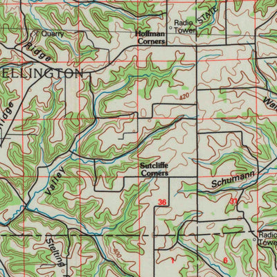United States Geological Survey Sparta, WI (1985, 100000-Scale) digital map