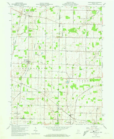 United States Geological Survey Spartanburg, IN-OH (1960, 24000-Scale) digital map