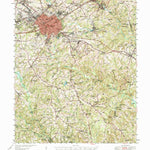 United States Geological Survey Spartanburg, SC (1947, 62500-Scale) digital map