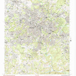 United States Geological Survey Spartanburg, SC (1983, 24000-Scale) digital map