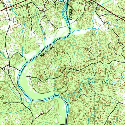 United States Geological Survey Spartanburg, SC (1986, 100000-Scale) digital map