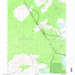 United States Geological Survey Spaulding Butte, CA (1993, 24000-Scale) digital map
