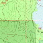 United States Geological Survey Spaulding Butte, CA (1993, 24000-Scale) digital map