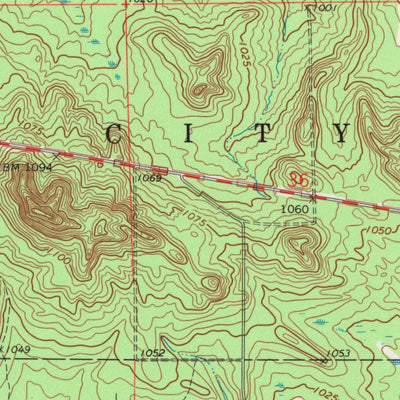United States Geological Survey Spaulding, WI (1970, 24000-Scale) digital map