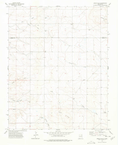 United States Geological Survey Spear Hills, NM (1974, 24000-Scale) digital map