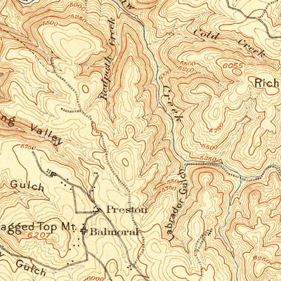 United States Geological Survey Spearfish, SD (1900, 62500-Scale) digital map