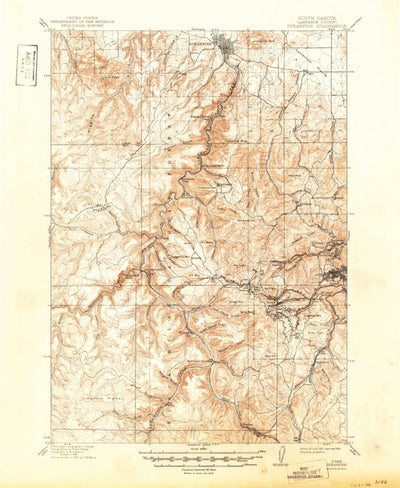 United States Geological Survey Spearfish, SD (1915, 62500-Scale) digital map