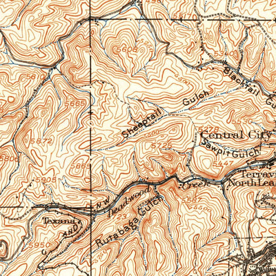 United States Geological Survey Spearfish, SD (1915, 62500-Scale) digital map