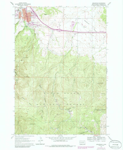 United States Geological Survey Spearfish, SD (1961, 24000-Scale) digital map