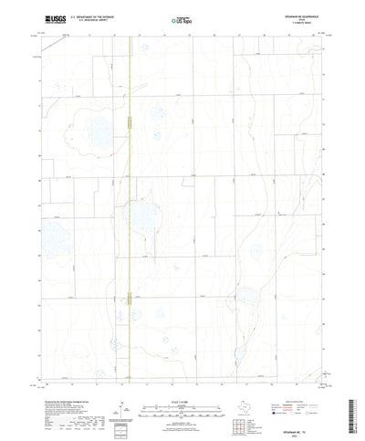 United States Geological Survey Spearman NE, TX (2022, 24000-Scale) digital map
