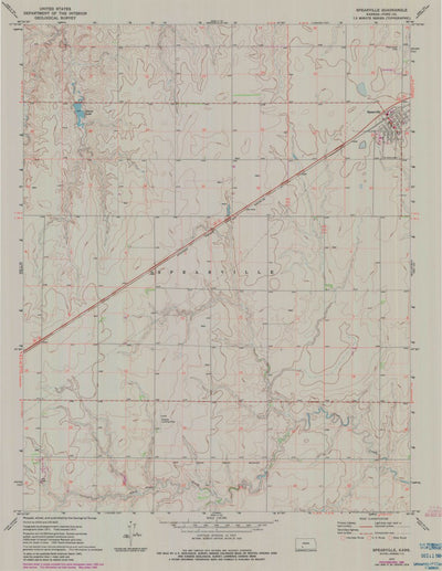 United States Geological Survey Spearville, KS (1972, 24000-Scale) digital map