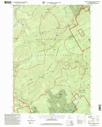 United States Geological Survey Speckled Mountain, ME (1995, 24000-Scale) digital map