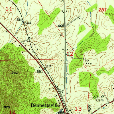 United States Geological Survey Speed, IN (1957, 24000-Scale) digital map