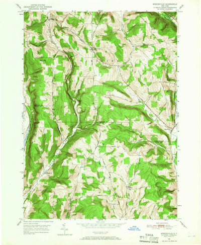 United States Geological Survey Speedsville, NY (1949, 24000-Scale) digital map