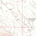 United States Geological Survey Spence, WY (1966, 24000-Scale) digital map
