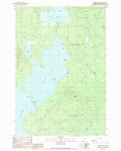 United States Geological Survey Spencer Bay, ME (1989, 24000-Scale) digital map