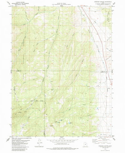 United States Geological Survey Spencer Canyon, UT (1979, 24000-Scale) digital map