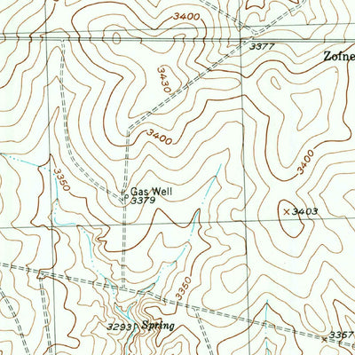 United States Geological Survey Spencer Draw, TX (1953, 24000-Scale) digital map
