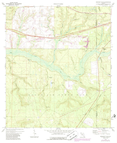 United States Geological Survey Spencer Flats, FL (1973, 24000-Scale) digital map