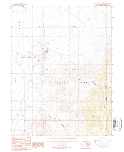 United States Geological Survey Spencer Hot Springs, NV (1989, 24000-Scale) digital map