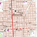 United States Geological Survey Spencer, IA (1966, 24000-Scale) digital map
