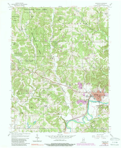 United States Geological Survey Spencer, IN (1956, 24000-Scale) digital map