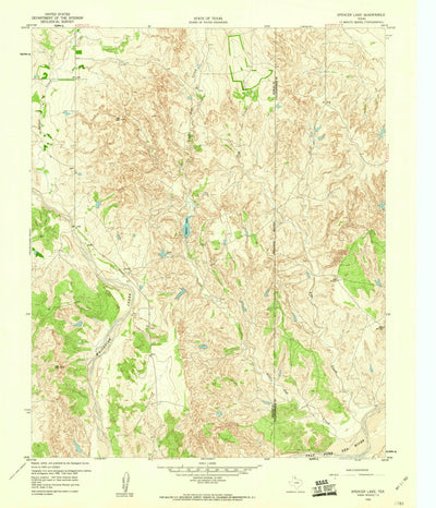 United States Geological Survey Spencer Lake, TX (1959, 24000-Scale) digital map