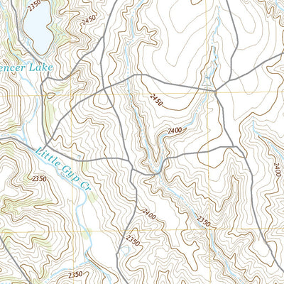 United States Geological Survey Spencer Lake, TX (2022, 24000-Scale) digital map