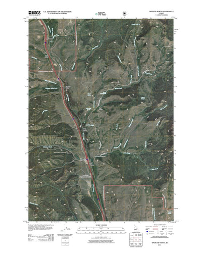 United States Geological Survey Spencer North, ID (2011, 24000-Scale) digital map