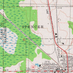 United States Geological Survey Spencer North, WI (1981, 24000-Scale) digital map
